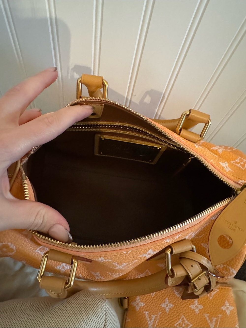 Soft Speedy P9 monogram orange - Picture 3 of 6
